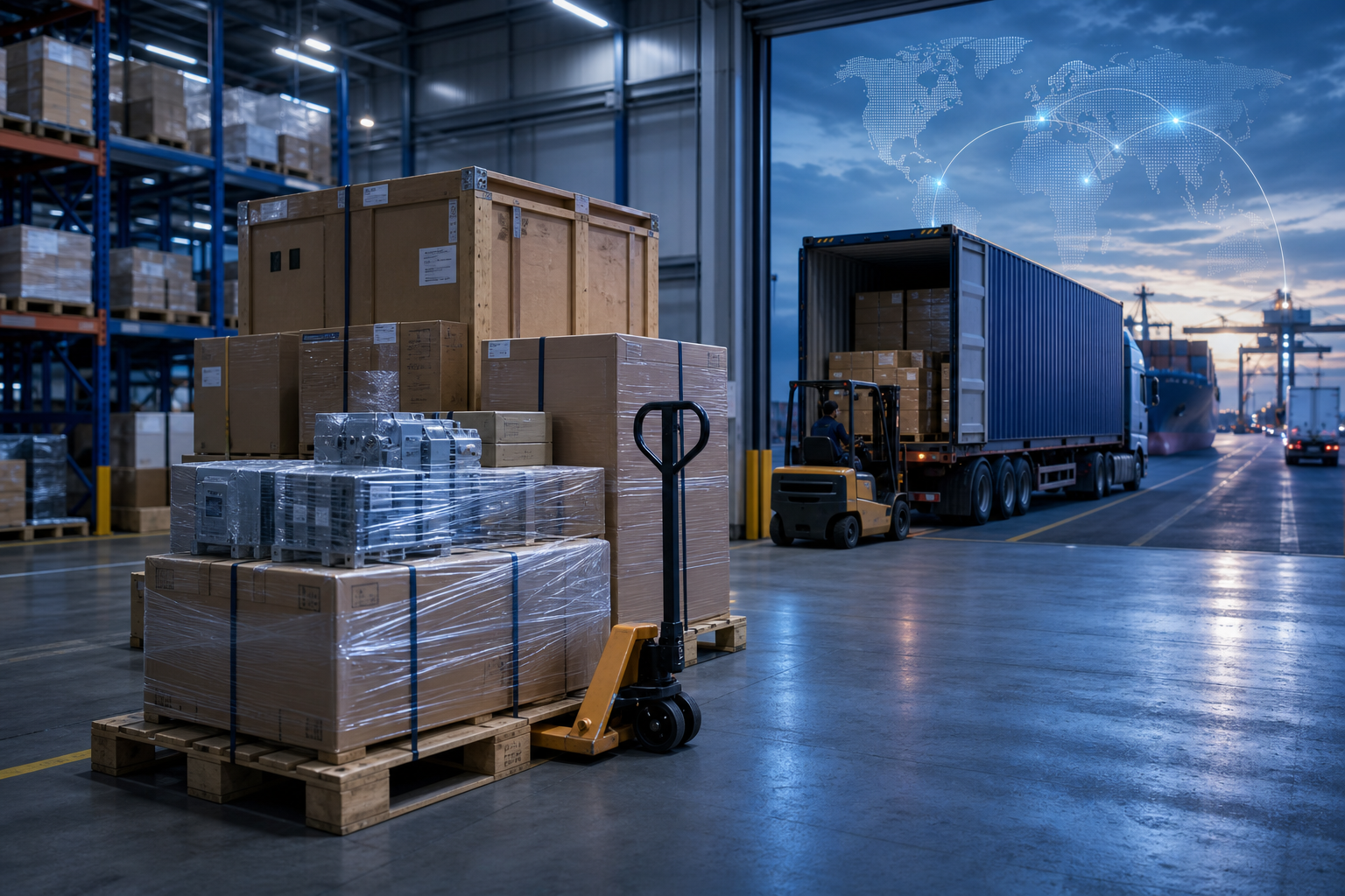 Logística de exportación industrial hacia Latinoamérica